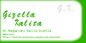 gizella kalita business card